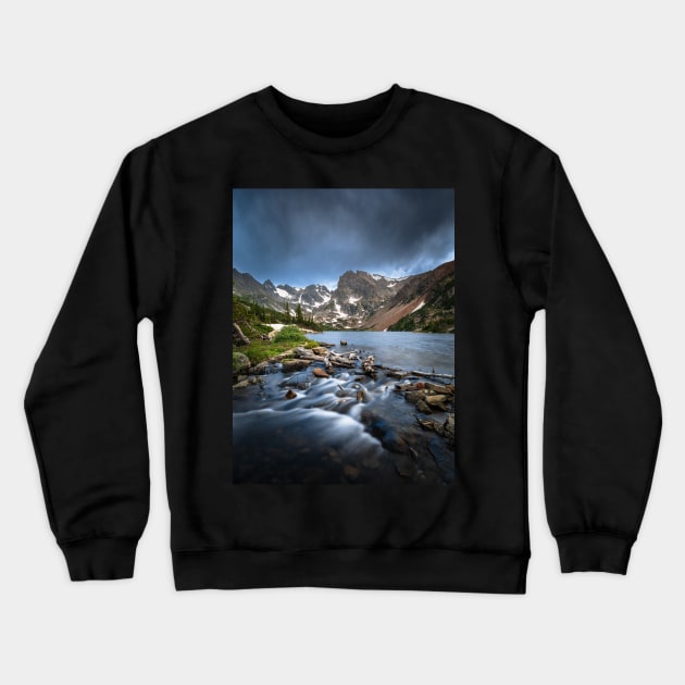 Lake Isabelle Alpine Beauty Crewneck Sweatshirt by ElevatedCT